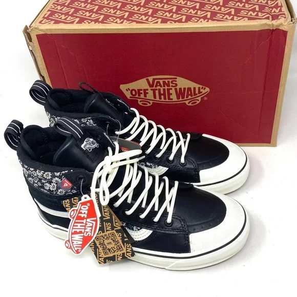 VANS SK-8 Hi MTE-2 Floral Black Boot Casual Leather Women Size Skate VN0A5HZZF2B - Picture 5 of 9